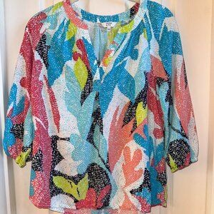 Colorful Crown and Ivy blouse, Women, size S